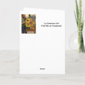 Grußkarte - Aquarelltonkarren Dankeskarte (Rückseite)