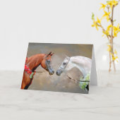 Grußkarte Arabian Horse Champs Karte (Gelbe Blume)