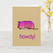 Grußkarte Armadillo Karte (Gelbe Blume)