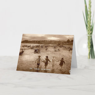 Grußkarte - Auf dem Sand in Torquay Karte