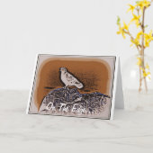 Grußkarte auf der Kante Karte (Gelbe Blume)