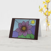 Grußkarte aus Blume Karte (Gelbe Blume)