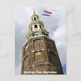 Grußkarte aus dem Amsterdamer Turm Postkarte
