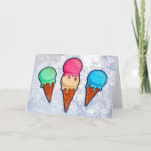 Grußkarte aus Eiscreme Karte (Vorderseite)