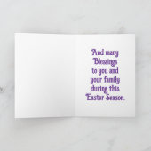 Grußkarte aus festem Glas - Ostergel Karte (Innenseite)