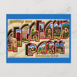 Grußkarte aus Highland Park Postkarte