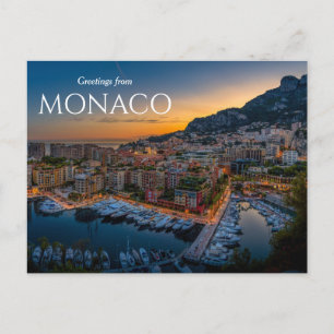 Grußkarte aus Monaco Postkarte