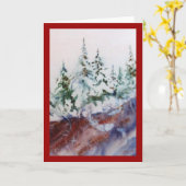 Grußkarte aus Schnee Karte (Gelbe Blume)