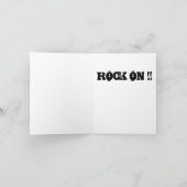 Grußkarte aus Schwermetall Karte (Innenseite)