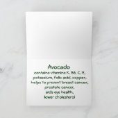 Grußkarte Avocado Karte (Innenseite)