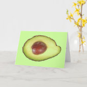 Grußkarte Avocado Karte (Gelbe Blume)