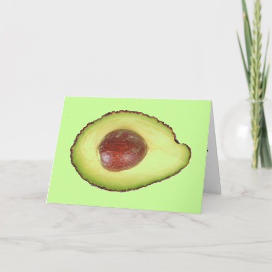 Grußkarte Avocado Karte (Vorderseite)