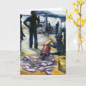 Grußkarte Bahamas, das heutige Menü Karte (Gelbe Blume)