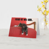 Grußkarte bald gut machen karte (Gelbe Blume)