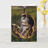 Grußkarte "Balloon Chariot" Karte (Gelbe Blume)