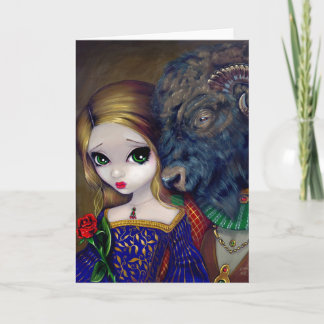 Grußkarte "Beauty and the Beast" Karte