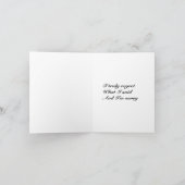 Grusskarte bedauern karte (Innenseite)