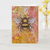 Grußkarte "Bee Mine" Karte (Gelbe Blume)