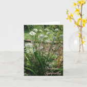 Grußkarte - Beileid Karte (Gelbe Blume)