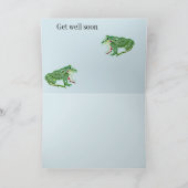 Grußkarte bekommen : Frosch in der Brust Karte (Innenseite)