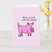 Grußkarte - Bestes Glück mit den Prüfungen! Karte (Gelbe Blume)