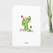 Grußkarte Bird Cactus Feiertagskarte (Rückseite)