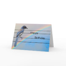 Grußkarte - Birthday Blue Bird