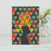 Grußkarte "Black History Month" Dankeskarte (Stehend Vorderseite)