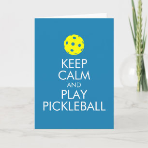 Grußkarte - Bleib ruhig und spiel Pickleball Karte