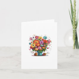 Grußkarte, Blumen, leere Karte, für jeden Anlass  Karte