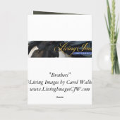 Grußkarte "Brüder Wild Pferde" Karte (Rückseite)