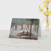 Grußkarte "Brunnen der Jugend" Karte (Gelbe Blume)