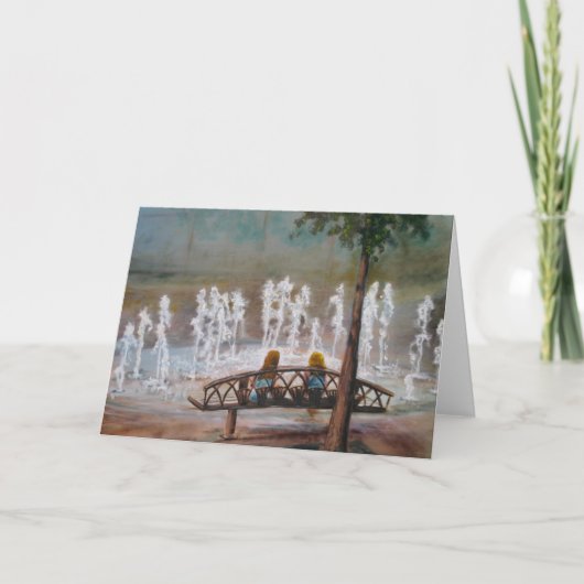 Grußkarte "Brunnen der Jugend" Karte (Vorderseite)