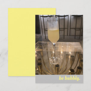 Grußkarte "Bubbly Champagne" Karte