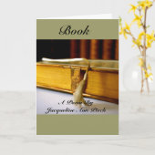 Grußkarte buchen karte (Gelbe Blume)