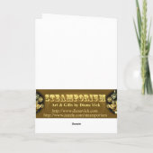 Grußkarte busteln karte (Rückseite)