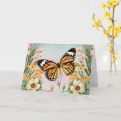 Grußkarte Butterfly Garden Karte (Gelbe Blume)