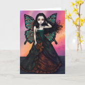 Grußkarte "Butterfly Sunset" Karte (Gelbe Blume)