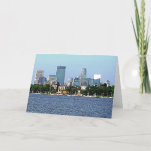 Grußkarte: Calhoun-See, Minneapolis, MN Karte
