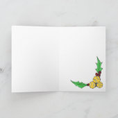 Grußkarte - Candy Cane Tennis Feiertagskarte (Innenseite)