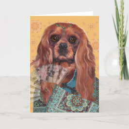 Grußkarte | Cavalier Spaniel | Ruby Cavalier Karte