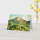 Grußkarte Cezanne Mont Sainte-Victoire Karte (Gelbe Blume)