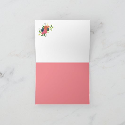 Grußkarte Ciao Bella. Dankeskarte (Innenseite)