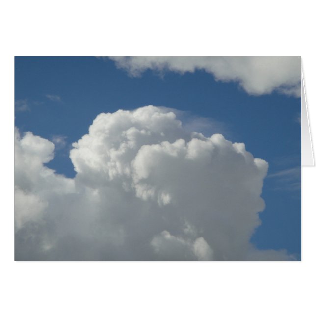 Grusskarte Cumulusolke, decke (Vorderseite (Horizontal))