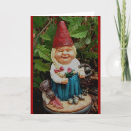 Grußkarte - Damengarten Gnome Karte