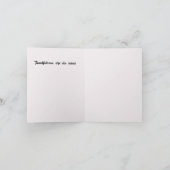Grußkarte : Danke Karte (Innenseite)