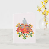 Grußkarte : Danke Karte (Gelbe Blume)