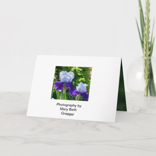 Grußkarte Dankeskarte (Rückseite)