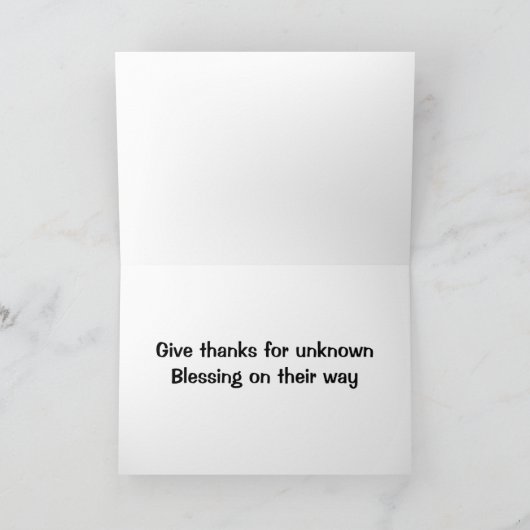 Grußkarte Dankeskarte (Innenseite)