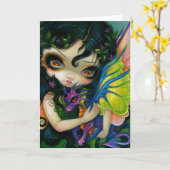 Grußkarte "Darling Dragonling V" Karte (Gelbe Blume)